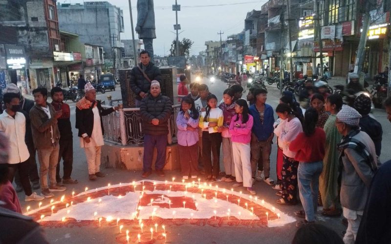 २९औं जनयुद्ध दिवसको पूर्वसन्ध्यामा क्रान्तिकारी कम्युनिस्ट पार्टी नेपालले देशैभरी दिप प्रज्वलन
