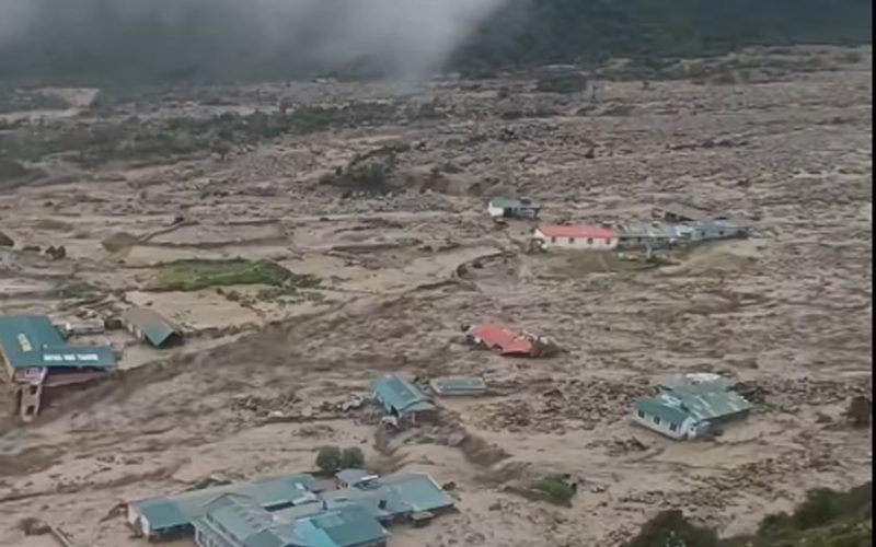 सोलुखुम्बुको बाढीमा फसेका ७ जनाको उद्धार