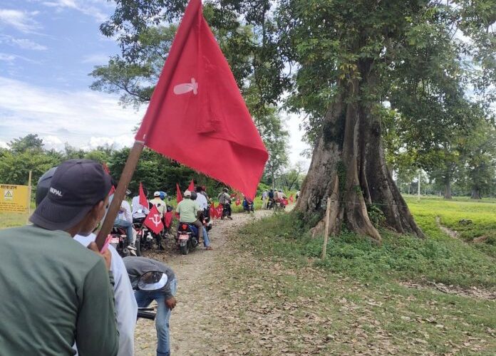 क्रान्तिकारी कम्युनिस्ट पार्टी नेपालले गर्याे मोटरसाइकल र्‍याली