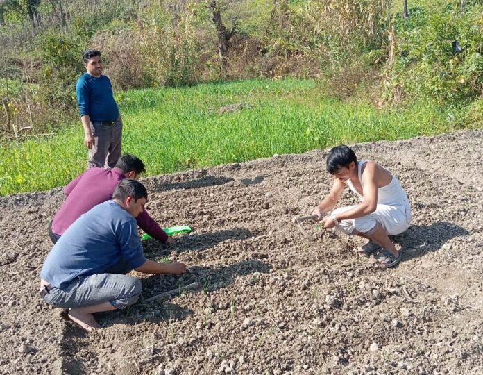 उत्पादन कार्यमा क्रान्तिकारी कम्युनिष्ट पार्टी नेपाल ९ नं. ब्युरोका नेताकार्यकर्ता