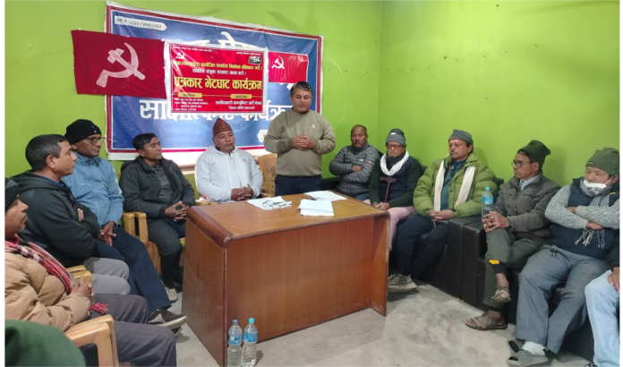 चुनाव बहिष्कारबारे नवलपरासीको बर्दघाटमा पत्रकार सम्मेलन