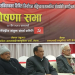 ६ वटा कम्युनिस्ट पार्टीको पहिलो चरणको संघर्षका कार्यक्रम घोषणा