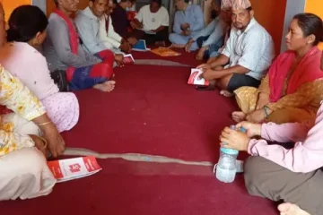 क्रान्तिकारी कम्युनिष्ट पार्टी नेपाल बर्दिया जनसंगठन विस्तार अभियानमा